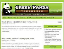 Tablet Screenshot of greenpandatreehouse.com